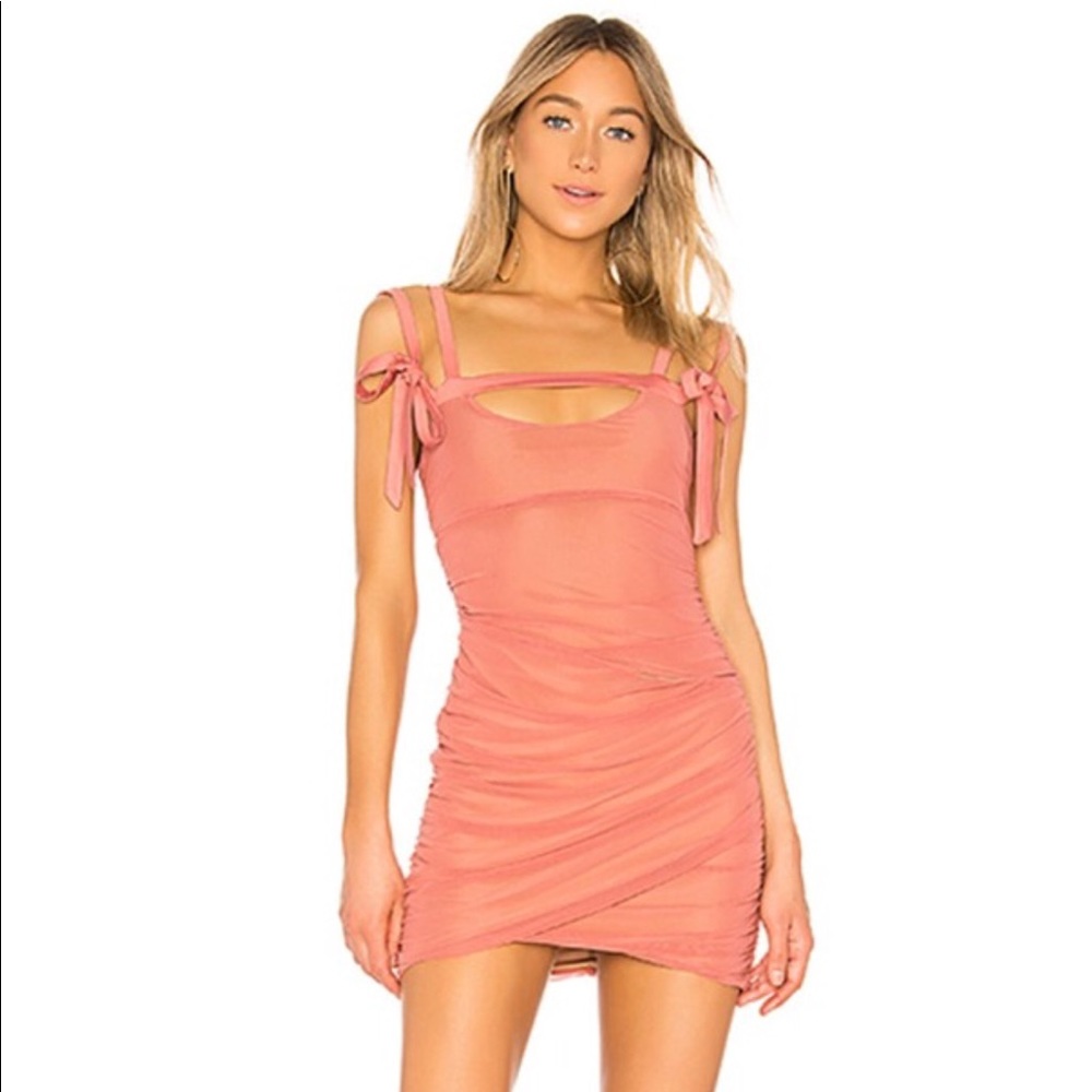 Majorelle revolve pink dress